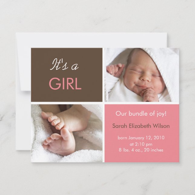 Anúncio da Baby Girl (Frente)