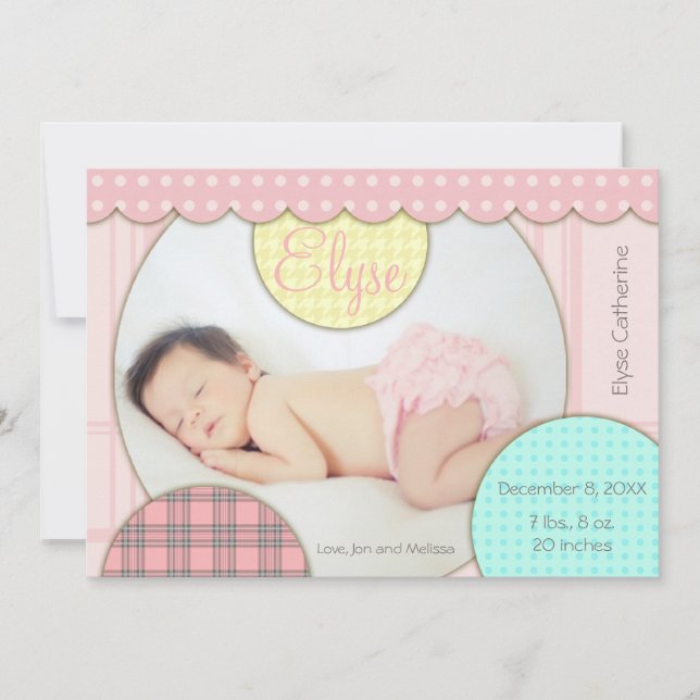 Anúncio da Baby Girl nos círculos contemporâneos d (Frente)