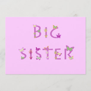 Anúncio da Big Sister, borboletas e flores