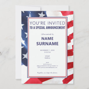 Anúncio da Campanha do Candidato Político do Tease