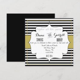 Anúncio da Cerimônia do Conjunto Gatsby Gold Weddi