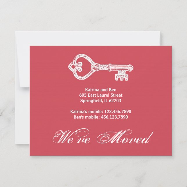 Anúncio da chave do esqueleto da Vintage (Frente)