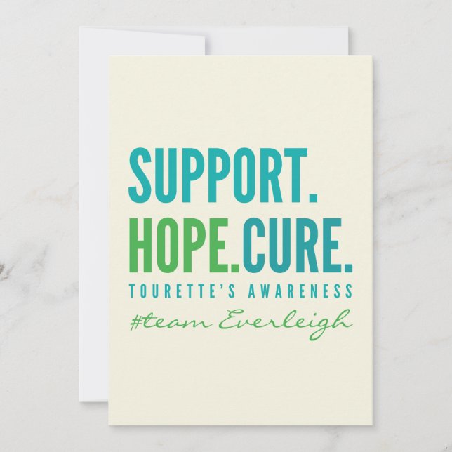 anúncio da cura de esperança do suporte personaliz (Frente)