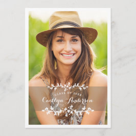 Anúncio da Festa de formatura de Fotos em Chic Flo