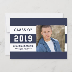 Anúncio da foto do formando das listras da