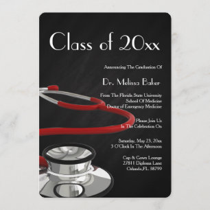 Anúncio da graduação da Faculdade de Medicina d