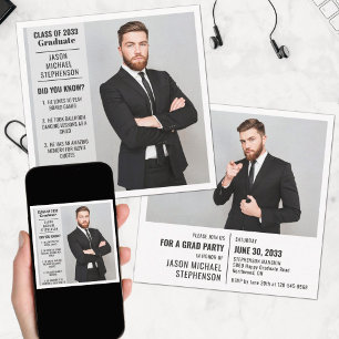 Anúncio da graduação de fatos divertidos 2 foto-mo