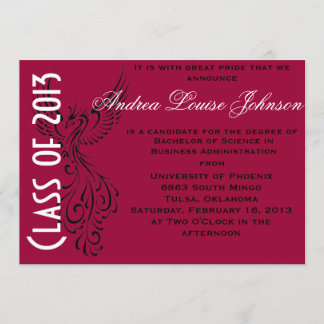 Anúncio da graduação de Phoenix