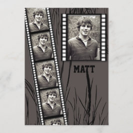 Anúncio da graduação do painel da foto da tira do