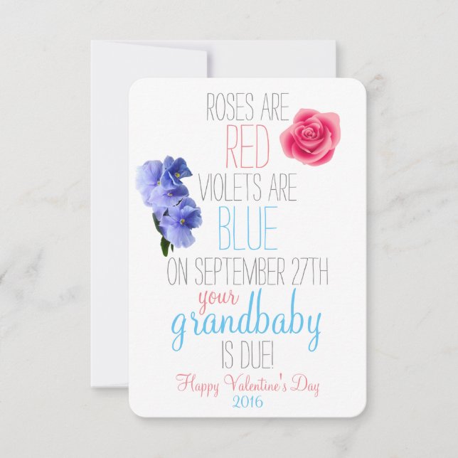 Anúncio da gravidez (Frente)