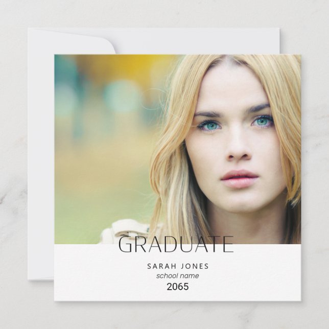 Anúncio da Praça Simples de Graduação de Fotos par (Frente)