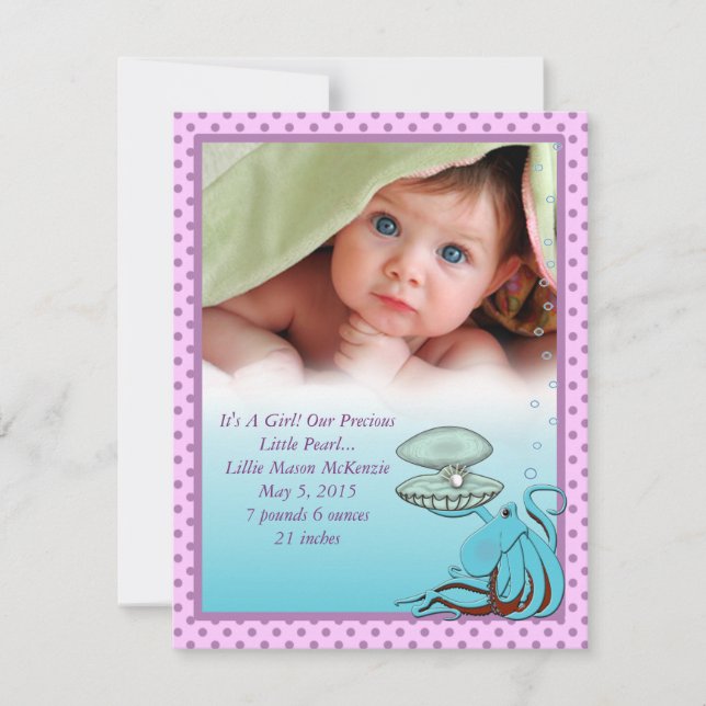 Anúncio da precioso Pearl Baby Girl (Frente)