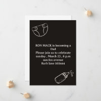 daddy shower diaper dadchelor party invites