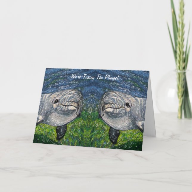 Anúncio Dando o mergulho: Golfinhos: Salve a data, Casamen (Frente)