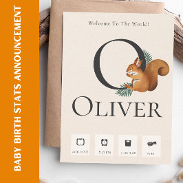 Anúncio das estatísticas de natalidade do bebê do 