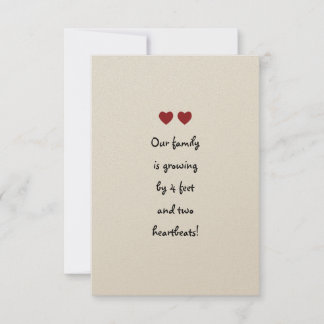 Anúncio das gêmeas do bebê