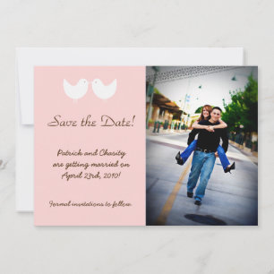 Anúncio de 5x7 com Foto de 2 Pássaros de Amor para