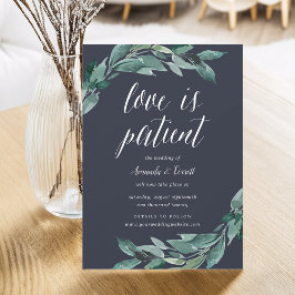 Anúncio de adiamento de casamento de foliagem do A