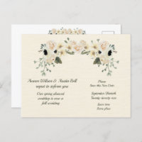 Anúncio de Adiamento de Casamento de Primavera a O