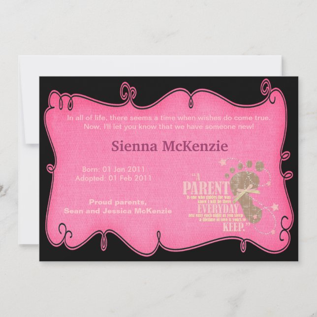 Anúncio de adoção (Frente)