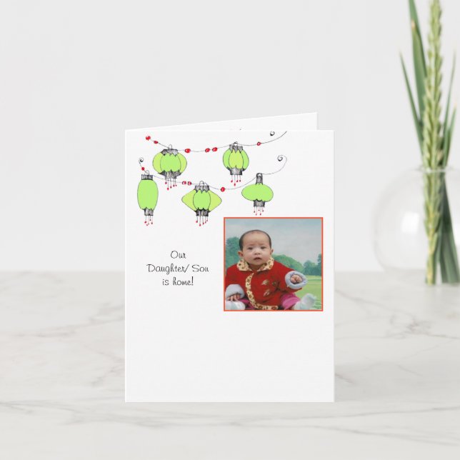 Anúncio de adoção com lanternas (Frente)