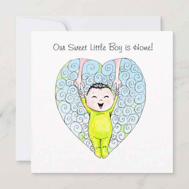 Anúncio de adoção do Boy chinês (Frente)