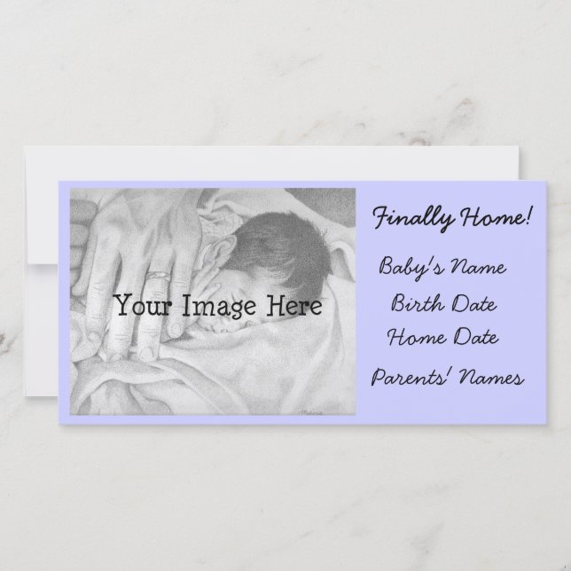 Anúncio de adoção Finalmente em casa (Frente)