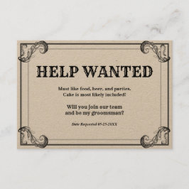 Anúncio de Ajuda Antiga Pedido de Padrinho