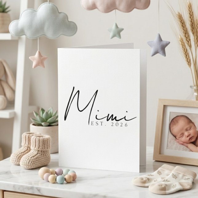 Anúncio de Ano de Mimi EST com Design de Letra Ele (Criador carregado)