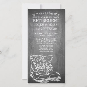 Anúncio de aposentação com botas antigas V3.0