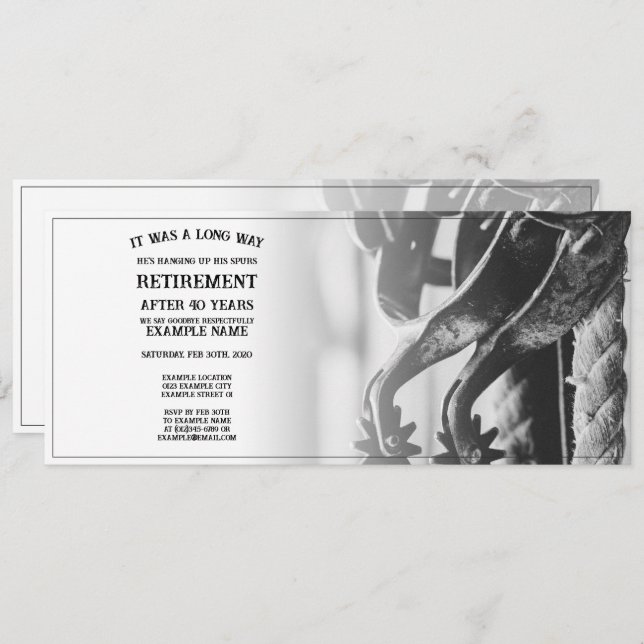 Anúncio de aposentadoria com esporos antigos (Frente/Verso)