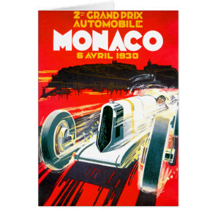Anúncio De Automóvel Do Mônaco Grand Prix Race~