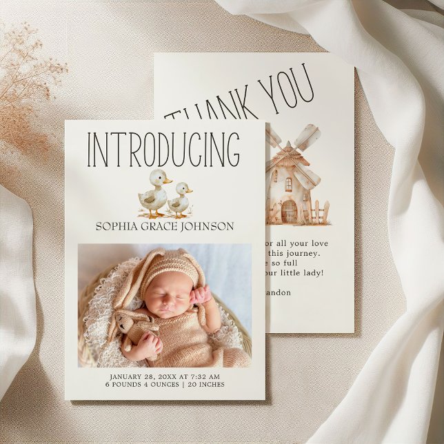 Anúncio de Bebê Animais da Pequena Fazenda (Criador carregado)