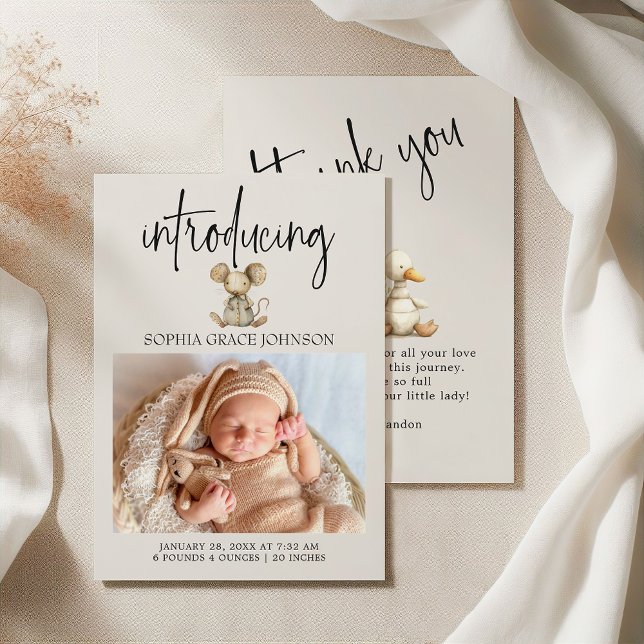 Anúncio de Bebê Animais de Berçário de Pelúcia Vin (Criador carregado)