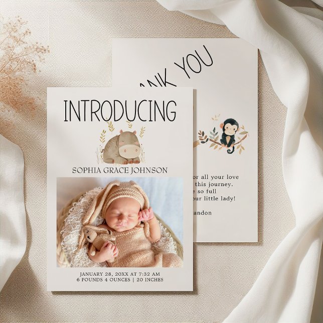 Anúncio de Bebê Animais do Berçário Safari do Zool (Criador carregado)