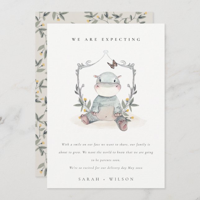 Anúncio de bébé-bé-bé-bólus de folhagem (Frente/Verso)