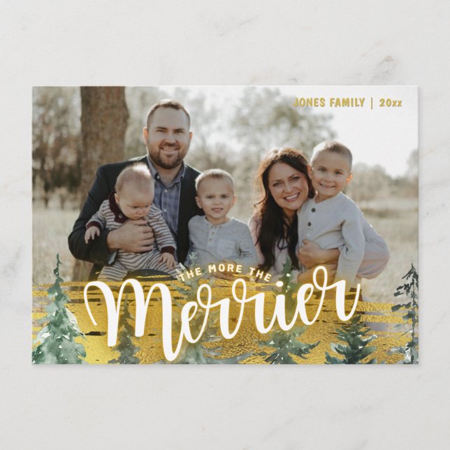 Anúncio de Bebê Cartão de Natal (Frente)