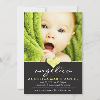 Anúncio de bebê chic simples