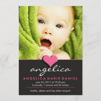 Anúncio de bebê chic simples