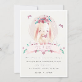 Anúncio de "Bebê Coelhinho Floral e Pássaros" Rosa