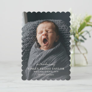 Anúncio de Bebê com Foto de Recém-Nascido em Scrip