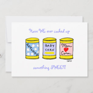 Anúncio De Bebê De Cartoon Engraçado Único Para Fo