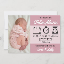 Anúncio de Bebê de Estatísticas