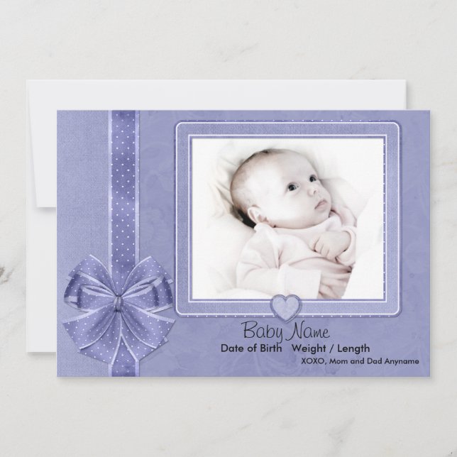 Anúncio de Bebê de Sucata Azul (Frente)