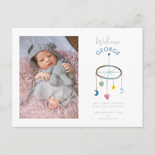 Anúncio de Bebê Fóto Móvel de Bebê Fofo (Frente)