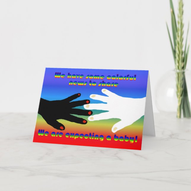 Anúncio de bebê inter-racial para casais mistos (Frente)