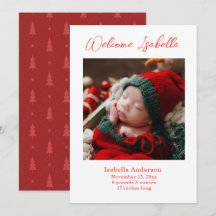 Anúncio de Bebê no Natal