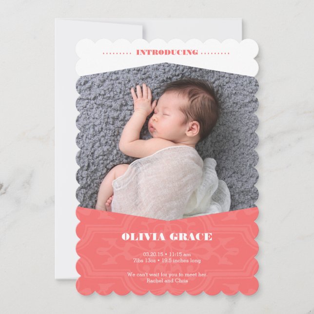 Anúncio de bebê para garota em Coral (Frente)