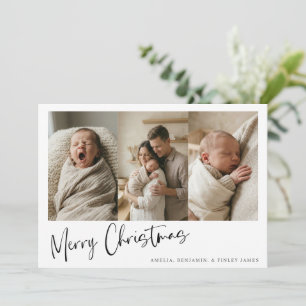 Anúncio de Bebê Recém-Nascido Natal Multi Foto