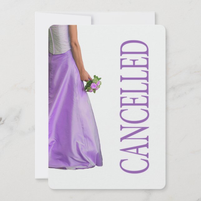 Anúncio de cancelamento de casamento (Frente)